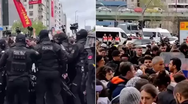 Tension on May 1st in Istanbul! Clashes occurred when the police intervened.