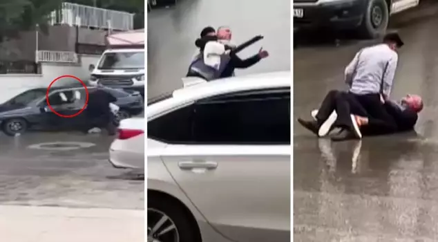 He intervened like this with his father-in-law, who drew a weapon on him.