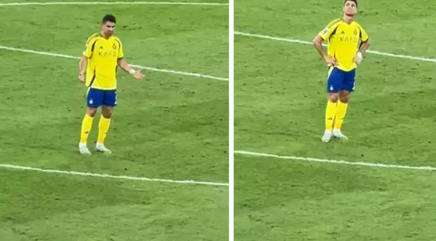No way, Ronaldo! His team got eliminated, and he had an argument with himself.