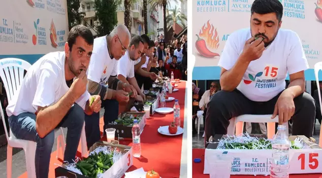 He ate 398 grams of hot peppers in 3 minutes and won a half gold coin.
