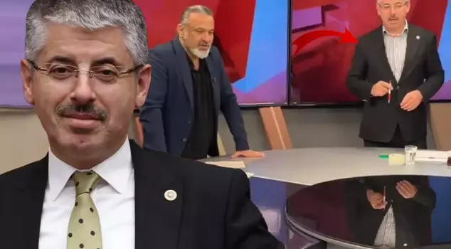 AK Party member Çopuroğlu mocked İmamoğlu by covering the cameras with tape.