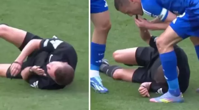 Unprecedented event in the Premier League! Vardy blew the referee's whistle.
