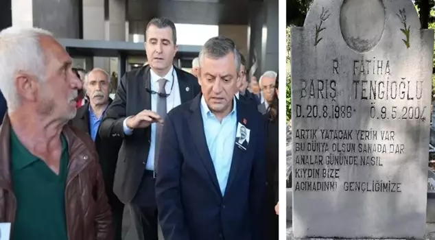 The words on the grave of the son killed by the attacker who punched Özgür Özel drew attention.