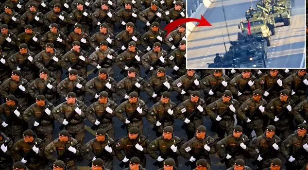 A rehearsal for the Victory Day military parade was held in Russia.