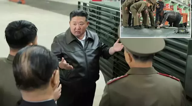 North Korean leader Kim, who toured the tank factory, issued instructions for increased production.