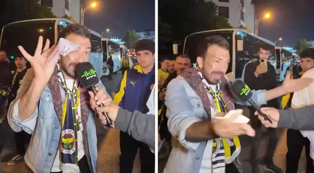 Cebindeki son parayı çıkarıp Ali Koç'a isyan etti. 

إخراج آخر نقوده من جيبه واحتج على علي كوتش.