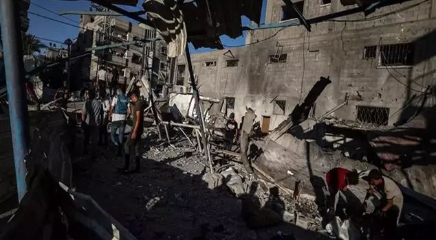 Israel struck a school in Gaza where Palestinians had sought refuge for the second time: 9 dead, 50 injured.