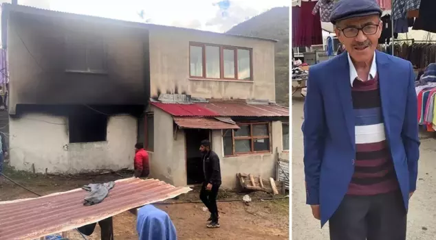 A 76-year-old man living alone died in a fire.