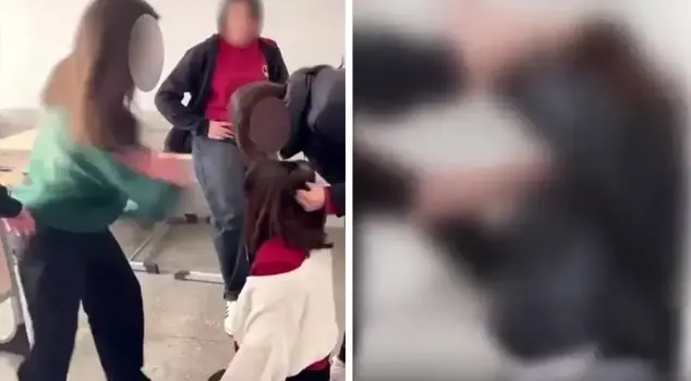 Violence against a female student in Sivas! They both assaulted her and recorded it on camera.