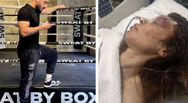 A woman going to a job interview is attacked with a knife and punches by her boxing coach.