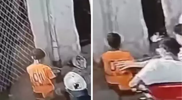 Attack on an 8-year-old child in the street in Adana! They dragged him on the ground.