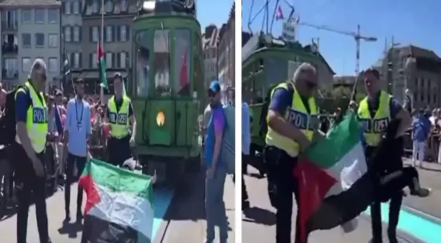 The opening ceremony of Eurovision was overshadowed by the Gaza protest.