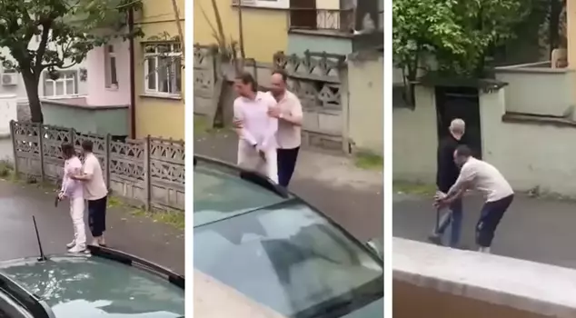 They chased the motorcycle riders with modified exhausts using a gun and a sledgehammer.