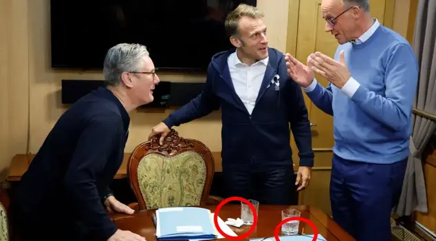 Europe was shaken by this image! Did Macron, Starmer, and Merz use cocaine on the train?