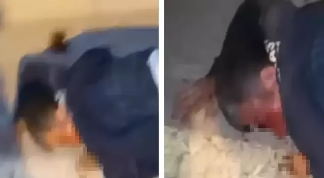 He beat and stabbed him, and while he was gasping for breath, he recorded a video explaining what he had done.