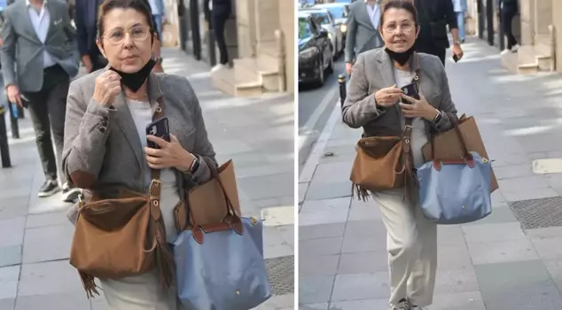 The master artist Nilüfer was caught by cameras in Nişantaşı.