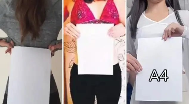 A new danger on social media! Young people are competing to fit into an A4 sheet of paper at all costs.
