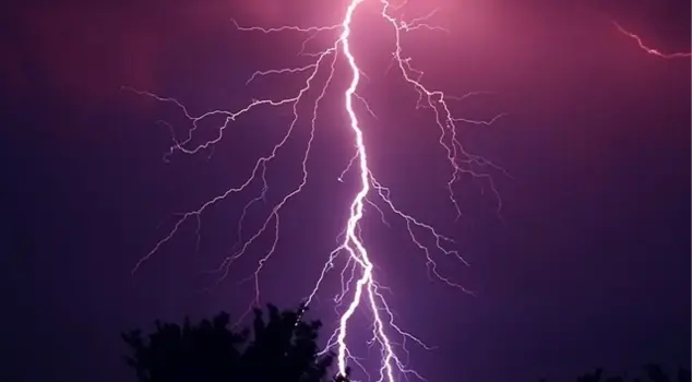 A woman was struck by lightning and lost her life while talking on the phone.