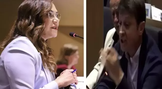 A parking lot dispute among CHP mayors! He had his microphone turned off.