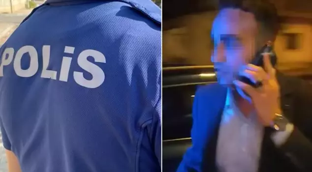 The former district chairman of the AK Party, who hurled insults at the police, has been arrested.