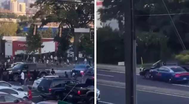 In the USA, the police stopped the vehicle that crashed into the crowd by 'colliding' with it.