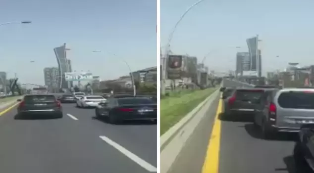The wedding convoy that did not give way to the ambulance was fined.