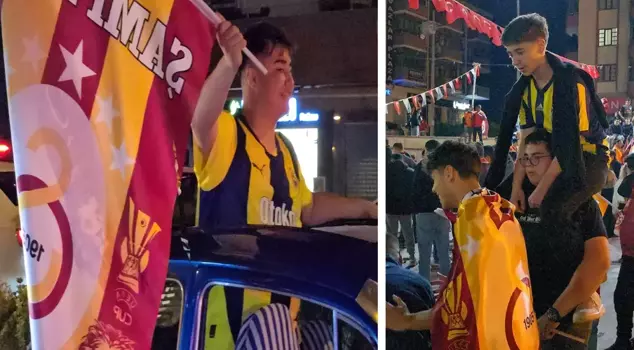 They celebrated Galatasaray's championship while wearing Fenerbahçe jerseys.