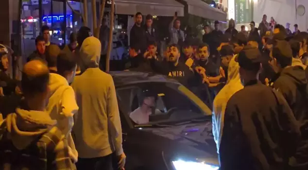 Attack on Galatasaray fans on Bağdat Avenue.
