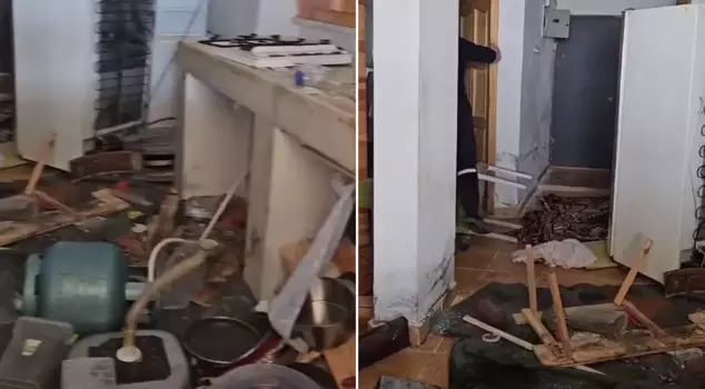 Kış uykusundan uyanan ayılar belediye başkanının evini bastı. 

تُرجمت إلى العربية:  
استيقظت الدببة من سباتها الشتوي واقتحمت منزل رئيس البلدية.