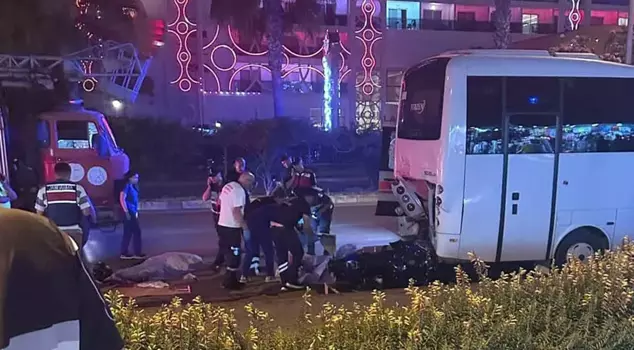 Motorcycle accident in Alanya: 2 people lost their lives.
