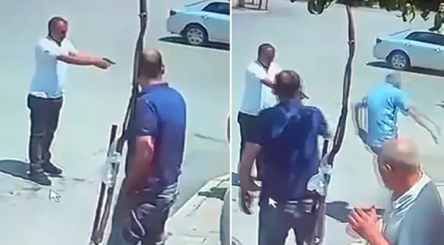 Moments of the taxi driver being shot by his brother captured on camera: He shot first and then called 112.