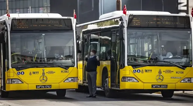 In Istanbul, 3,041 private public buses will stop operating tomorrow.