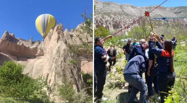 Cappadocia hot air balloon accident, tourists stranded.