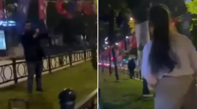 الشخص الذي حاول إحراق العلم التركي تبين أنه ذو إعاقة عقلية.