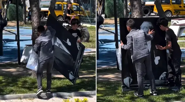 They laid the portrait of Atatürk flat on the ground, and what happened next was moving.