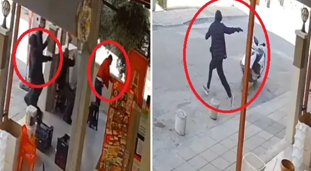 He hid his face with a hood and opened fire on his rival.
