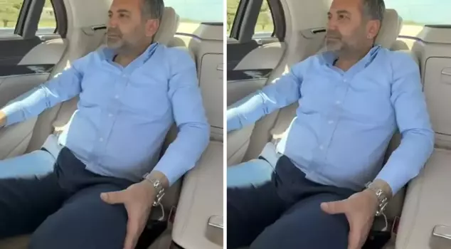 The president of Elazığspor went to the away match against Vanspor like this! Pay attention to the music in the background.