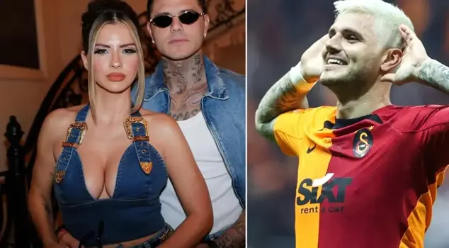 Mauro Icardi and China Suarez, feeling overwhelmed by the hot weather, found love by the pool.