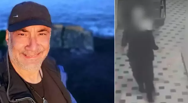 The moment the young girl who killed the Yeşilçam actor tries to escape is captured on security camera.