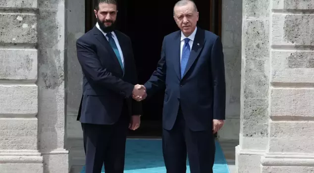 President Erdoğan met with Şara at Dolmabahçe! Here are the first images.