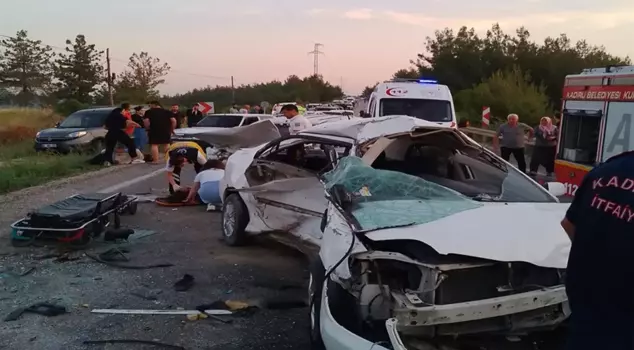 Chain collision in Osmaniye! 1 person has lost their life, and there are 6 injured.