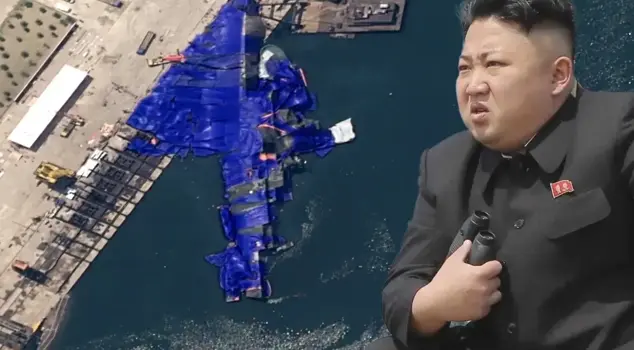 A 5,000-ton warship fell before Kim's eyes.
