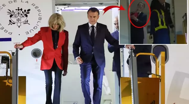 His wife Brigitte slapped Macron in front of the cameras.