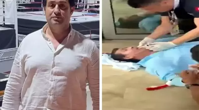 The President of the Azerbaijan Muay Thai Federation was attacked with a knife in Antalya.