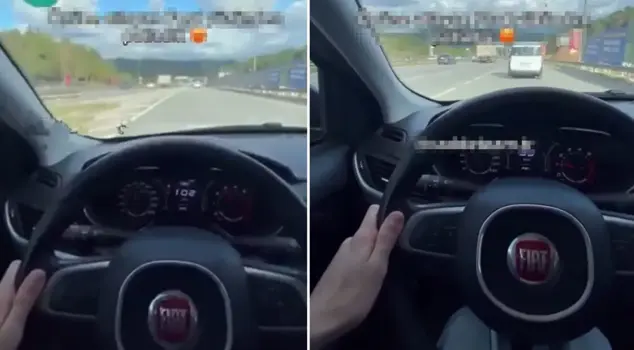 He was recording a video while driving, and seconds later he had an accident.
