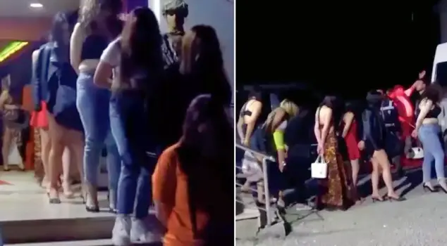 في عملية للاتجار بالبشر، تم إنقاذ 107 امرأة من جنسيات أجنبية.