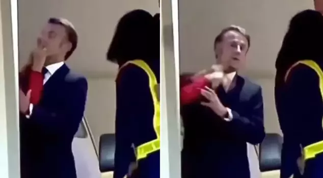 He wants to make us forget the slap he received! Macron shares intimate poses with his wife.