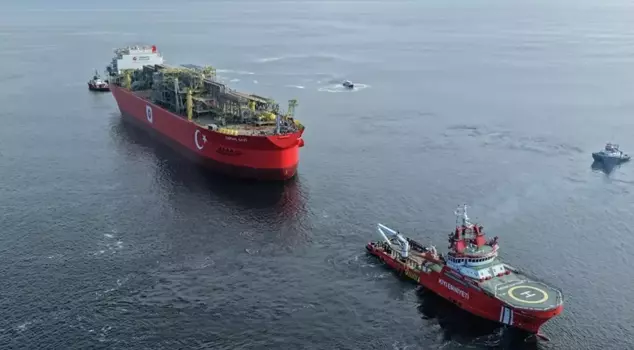 The ship traffic in the Bosphorus Strait has been halted in both directions.