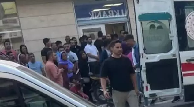 He pulled a knife on the bank manager and was caught before he could escape with the money.