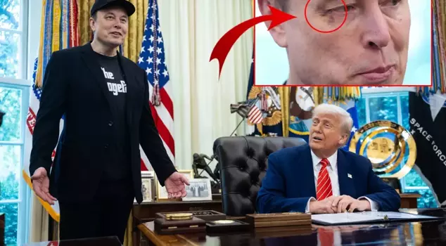 What happened to Elon Musk's eye? The photo that overshadowed the press conference.